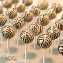 Zebra cake pops