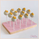 Cake pops baby shower fille