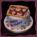 family photo cake