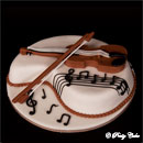 violin cake