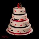 wedding cake moustache and lips