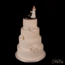 white wedding cake