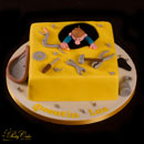 Broken bicycle cake