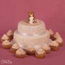 Gâteau blanc pour baby shower