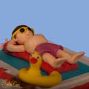 sugar man in swimming pool